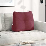 Jastuk za leđa Vinska crvena 60 x 24 x 50 cm tkanina | shoptok.hr