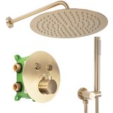 Rea Set za prikrito prhanje LUNGO MILER Gold s termostatom + &scaron;katla cene