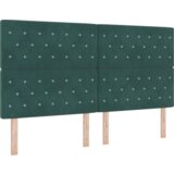 Box Spring krevet s madracem u tamnozelenoj boji 180x200 cm baršun | shoptok.hr