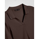 Sinsay Rebrasta bluza s dugim rukavima i ovratnikom | shoptok.hr