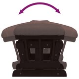  Stolica za ljuljanje s tabureom od tkanine smeđi | shoptok.hr