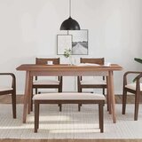 vidaXL Klupa 90 cm smeđa puna drvena guma | shoptok.hr