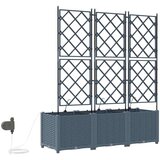  Vrtna saksija 3 pcs Svijetlo siva 120 x 40 x 142 cm Plastika | Eponuda.ba