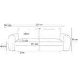 Bobochic Paris Senf žuta sklopiva sofa od samta 257 cm Lucien – | shoptok.hr