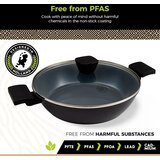  BE Living Niska posuda za kuhanje s poklopcem Delight Black 28 cm | shoptok.hr