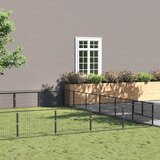  Kavez za pse crni 60 m² čelični | shoptok.hr