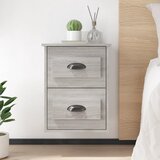 vidaXL Stenske nočne omarice 2 kosa siva sonoma 41,5x36x53cm Cene