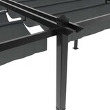 vidaXL Vrtna sjenica s pomičnim krovom 3 x 6 m antracit aluminijska | shoptok.hr