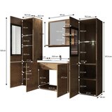 P & B kopalnica madrit, barva hrasta, led, 5-Delno | Shoptok.si