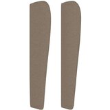  Vzglavje z ušesi taupe 93x23x118/128 cm blago | Shoptok.si