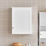 SoBuy stenska omarica z enimi vrati v beli barvi v stilu minimalizma, (20814782) | Shoptok.si