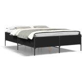 vidaXL Okvir za krevet crni 160x200 cm konstruirano drvo i metal | shoptok.hr