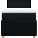 vidaXL Box spring krevet s madracem crni 90x190 cm od tkanine | shoptok.hr