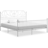  Okvir za krevet bijeli metalni 200 x 200 cm | shoptok.hr