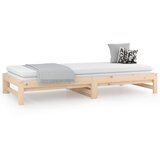  Dnevni ležaj na izvlačenje 2 x (90 x 200) cm masivna borovina | shoptok.hr