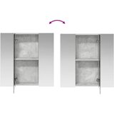  Kupaonski ormar s ogledalom Betonski sivi 70 x 14,5 x 70 cm | shoptok.hr