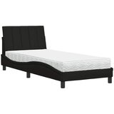  Krevet s madracem Hanko crni 90x200 cm od tkanine | shoptok.hr