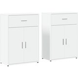 Maison Chic Komoda - Predalnik 2 kosa bela 60x30x84 cm inženirski les, (21718692) | Shoptok.si