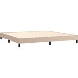  Box spring postelja z vzmetnico kapučino 200x200 cm um. usnje, (20723882) | Shoptok.si