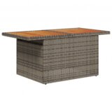 vidaXL 8-dijelni vrtni set sofe s jastučićima sivi Poli Ratan, 2-sjedšna vrtna sofa s pohranom i jastučićima sivi Poli Ratan | shoptok.hr