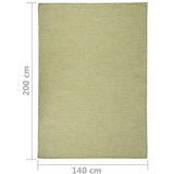  Vanjski tepih ravnog tkanja 140 x 200 cm zeleni | shoptok.hr