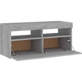 TV ormarić s LED svjetlima boja sivog hrasta sonome 90x35x40 cm | shoptok.hr