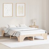 vidaXL okvir postelje Naraven Trden borov les 160 x 200 cm Modularno Cene