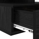 vidaXL ležeče nočne omarice 2 kosa Črn hrast 40x31x27 cm Inženirski les | Shoptok.si