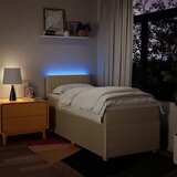  Krevet s oprugama i madracem krem 90 x 200 cm od tkanine | shoptok.hr