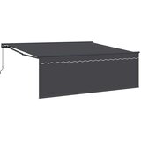  Skrovita tenda Antracit 400 × 300 cm Poliester i aluminij | shoptok.hr
