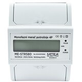 Mitea_Electric Monofazni merač potrošnje (strujomer) 100A za DIN šinu 4P 1600imp/kWh 230V ME-STR580 | Eponuda.com