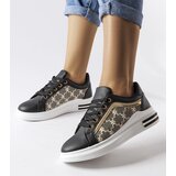 Gemre Black sneakers with a gold insert Agostina | Shoptok.si