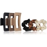Brushworks Natural Hair Clip & Scrunchie Set darilni set za lase | Shoptok.si