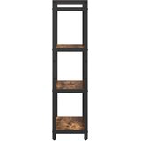  Polica Dimljeni hrast 60 x 30 x 120 cm Konstruirano drvo | shoptok.hr