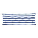  Jastuci za vrtnu klupu 2 kom plavo-bijeli prugasti 150x50x7 cm | Eponuda.com