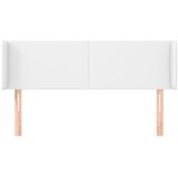  Uzglavlje s ušima bijelo 147x16x78/88 cm od umjetne kože | shoptok.hr