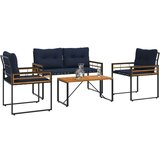  Set vanjskog namještaja s jastukom 4 pcs Mornarska | shoptok.hr