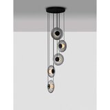 Nova Luce Mat črna steklena LED zatemnitvena viseča svetilka ø 40 cm Ballet – | Shoptok.si