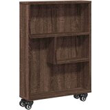 vidaXL Uska kolica za pohranu boja hrasta 48x13x68cm konstruirano drvo | shoptok.hr