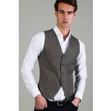 Tudors Muški prsluk Slim Fit kaki