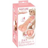 Nature Skin - 2u1 umjetna stražnjica i omotač penisa (prirodni) | shoptok.hr