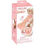 Nature Skin - 2v1 umetna zadnjica in penis rokav (naravno) | Shoptok.si
