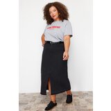 Trendyol Curve Black Denim Plus Size Skirt | Eponuda.ba