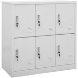 vidaXL omara s ključavnico svetlo siva 90x45x92,5 cm jeklo | Shoptok.si