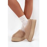 VINCEZA Low suede snow boots for women with embroidery on platform | shoptok.hr