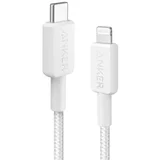 322 USB-C to Lightning pleten kabel 0,9m bel, (21101986)