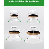 HOMEOW 12x LED vgradna stropna svetilka 7W 6000K IP44 | Shoptok.si