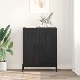  Kreveta Crni hrast 69,5 x 34 x 90 cm Obrađeno drvo i čelik | shoptok.hr