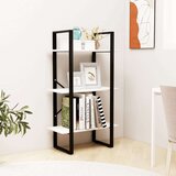vidaXL Regal bel 60x30x105 cm trdna borovina | Shoptok.si