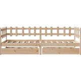  Dnevni krevet s ladicama bez madraca 90 x 190 cm masivno drvo | shoptok.hr